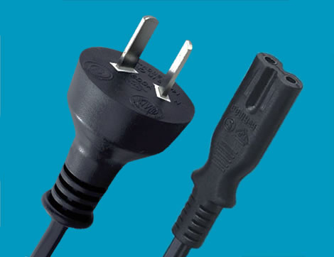 Argentina IRAM 2 Pins 2063 Plug To IEC 60320 C7 Connector, Argentina Power Supply Cords