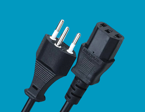 Swiss Three-Pin Plug With Pin Suffix